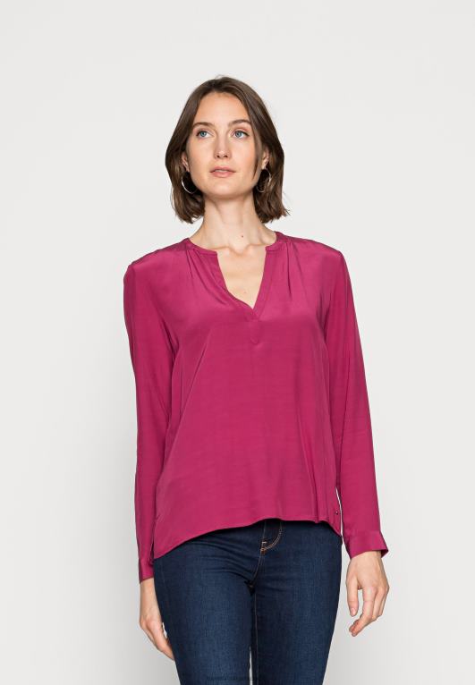 روبي قرمزي Tommy Hilfiger بلوزة بلوزة صلبة 446448198