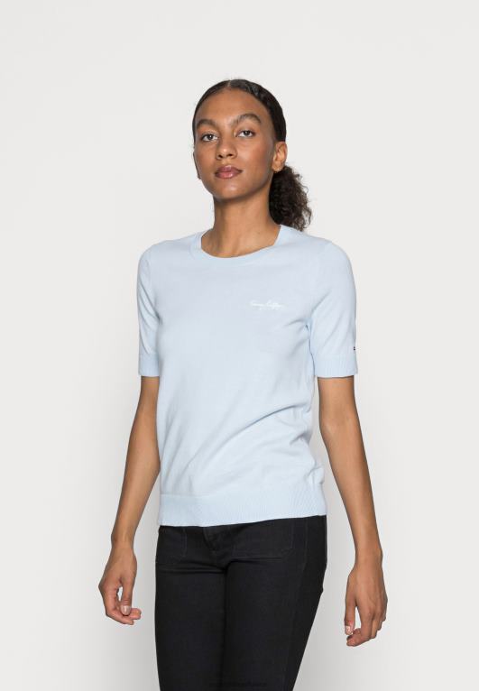 أزرق منسم Tommy Hilfiger تي شيرت أساسي 446448212