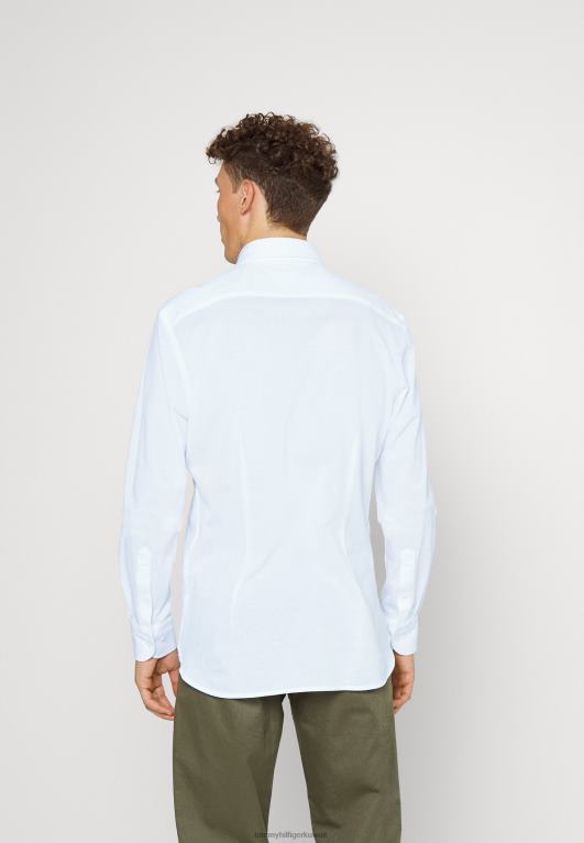 أبيض Tommy Hilfiger قميص بولو الصلبة 446448225