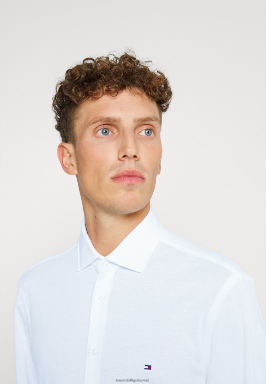 أبيض Tommy Hilfiger قميص بولو الصلبة 446448225