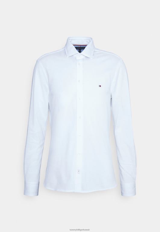 أبيض Tommy Hilfiger قميص بولو الصلبة 446448225