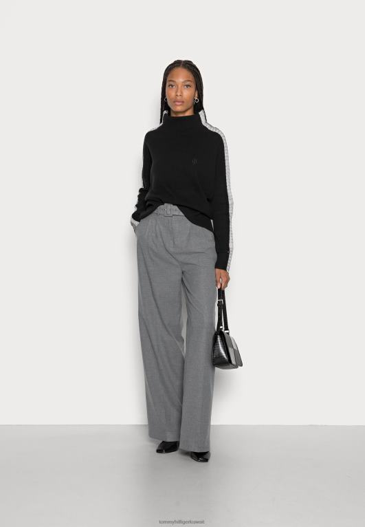 أسود Tommy Hilfiger تارا سترة سترة مريحة 446448230