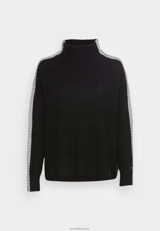 أسود Tommy Hilfiger تارا سترة سترة مريحة 446448230