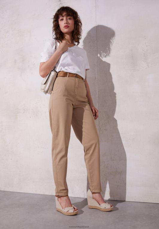 البيج الكلاسيكي Tommy Hilfiger الصنادل ذات الكعب العالي الأساسية المفتوحة عند الأصابع 446448236