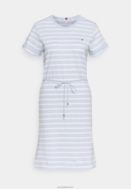 أزرق Tommy Hilfiger تحول بارد فستان قصير فستان جيرسي 446448269