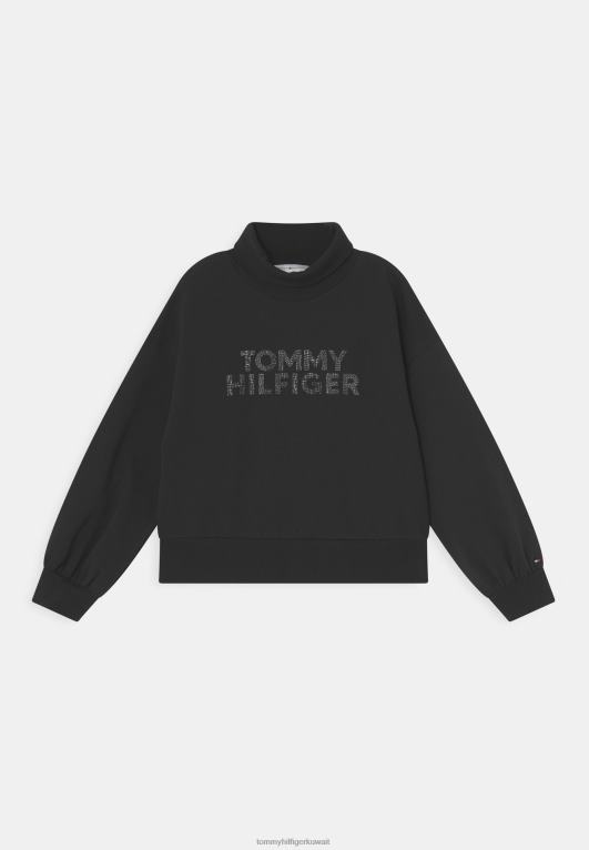 أسود Tommy Hilfiger سترة برقبة دائرية 446448301