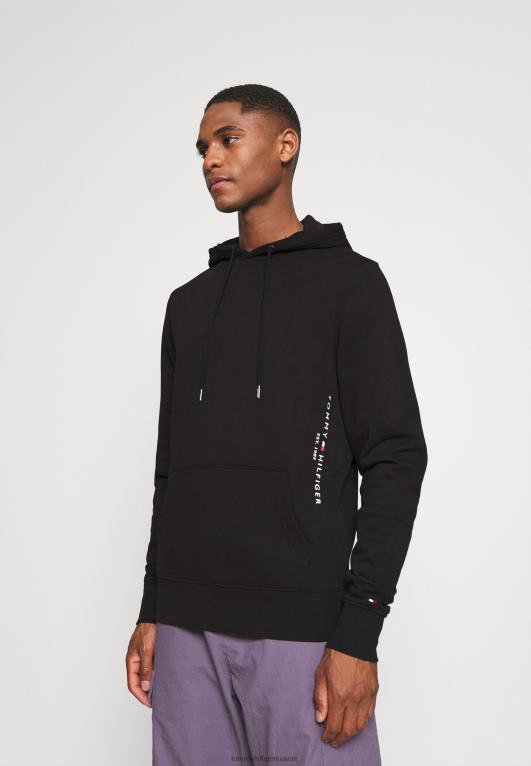 أسود Tommy Hilfiger هوديي بشعار الماركة 446448302