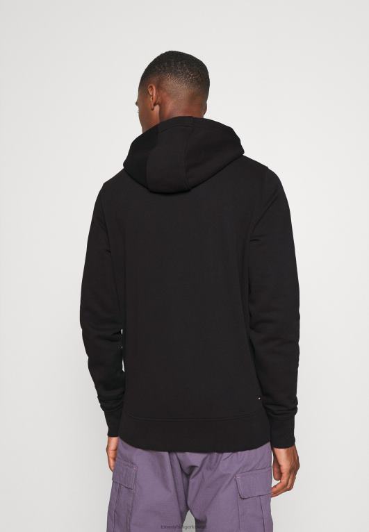 أسود Tommy Hilfiger هوديي بشعار الماركة 446448302