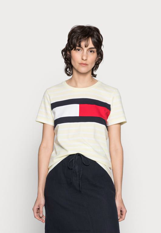 برينتون الكلاسيكية / الليمون المتجمد Tommy Hilfiger تي شيرت بقصة عادية وطبعة علم 446448309