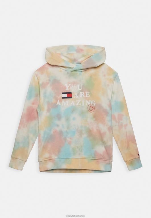 صبغة ربطة عنق إيكرو Tommy Hilfiger التعادل صبغ هوديي البلوز 446448339