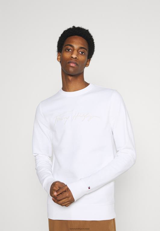 أبيض Tommy Hilfiger قميص من النوع الثقيل التوقيع 446448342
