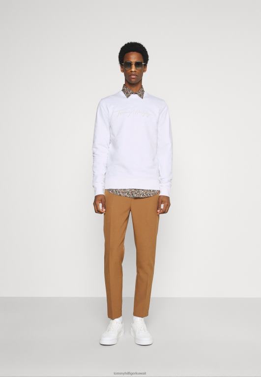 أبيض Tommy Hilfiger قميص من النوع الثقيل التوقيع 446448342