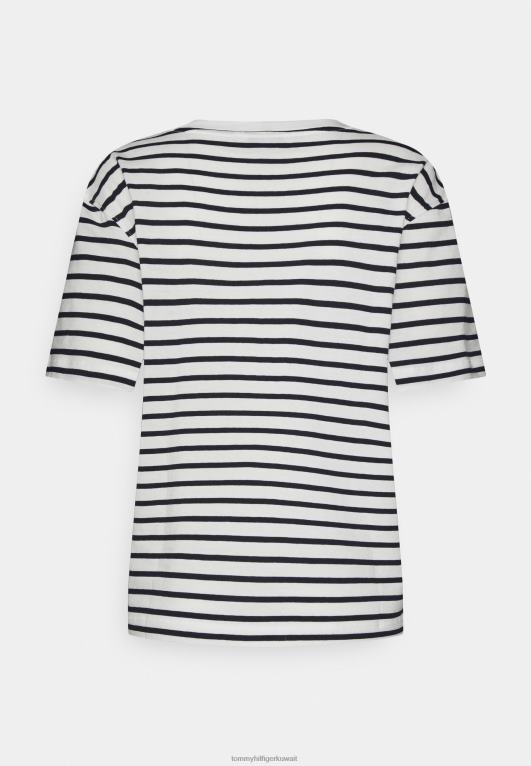 سماء الصحراء إكرو Tommy Hilfiger تيشيرت بطبعة دائرة 446448346