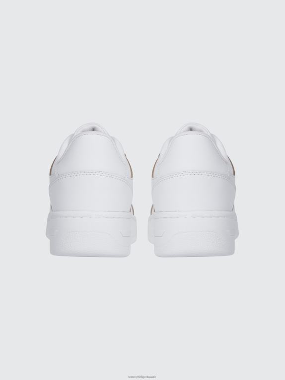أبيض Tommy Hilfiger حذاء رياضي بسلة من الجلد بشعار الماركة 44644834
