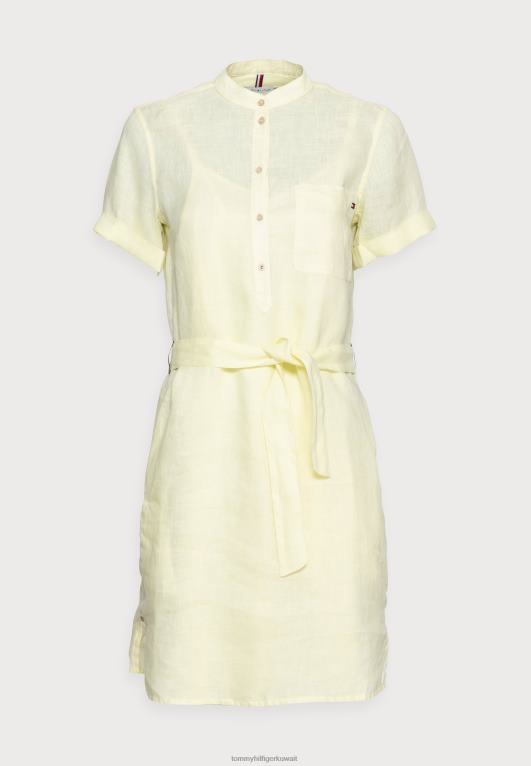أصفر Tommy Hilfiger فستان اليوم 446448358