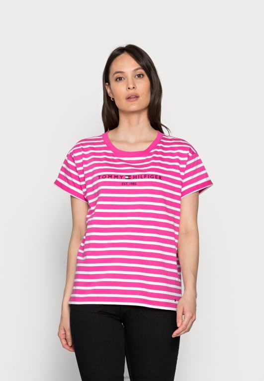 لون القرنفل Tommy Hilfiger طباعة تي شيرت 446448368