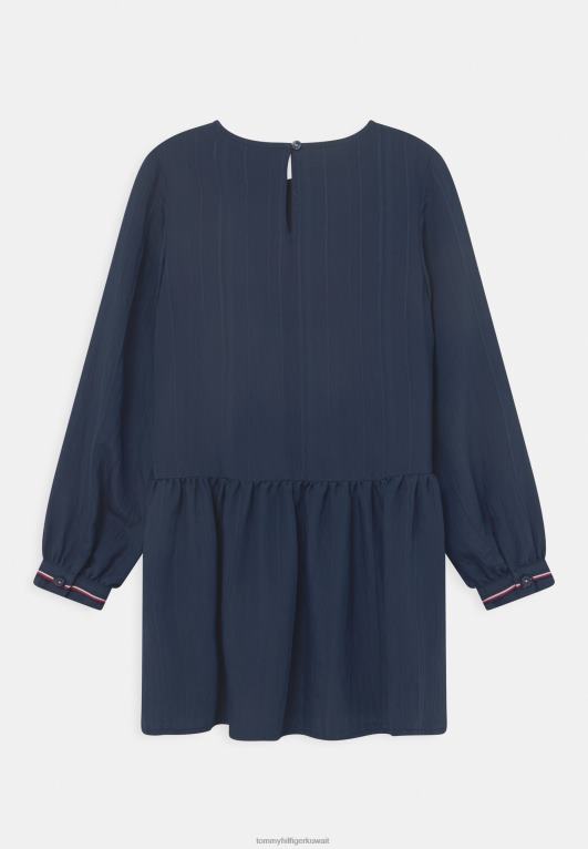 البحرية الشفق Tommy Hilfiger فستان كوكتيل محكم/فستان الحفلات 446448371