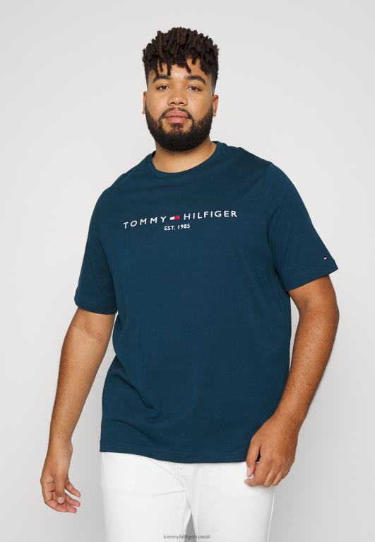 ضفاف البحيرة المظلمة Tommy Hilfiger تيشيرت بطبعة شعار الماركة 446448375