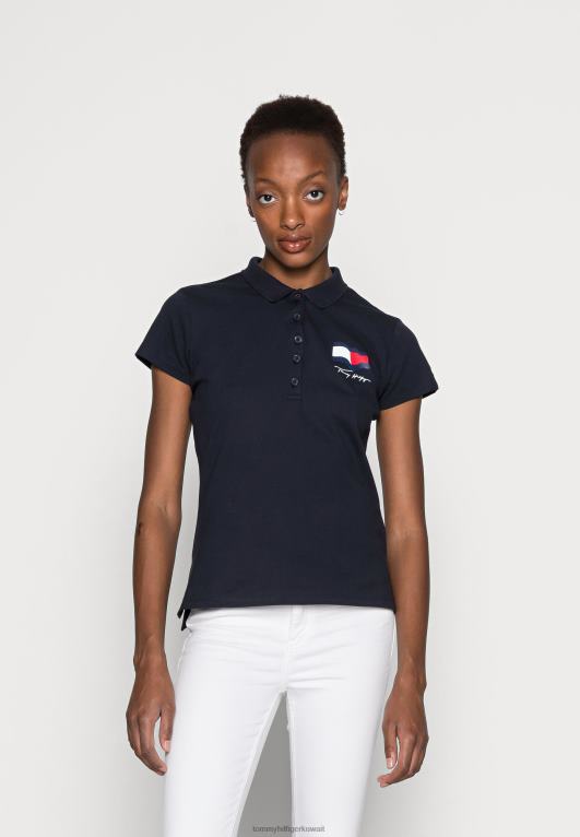 سماء الصحراء Tommy Hilfiger أبو حركة العلم قميص بولو 446448378