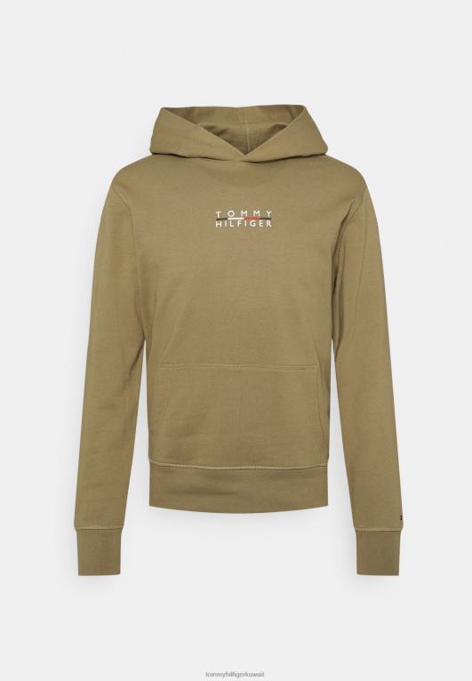 وودريدج Tommy Hilfiger كنزة بغطاء رأس وشعار مربع 446448381