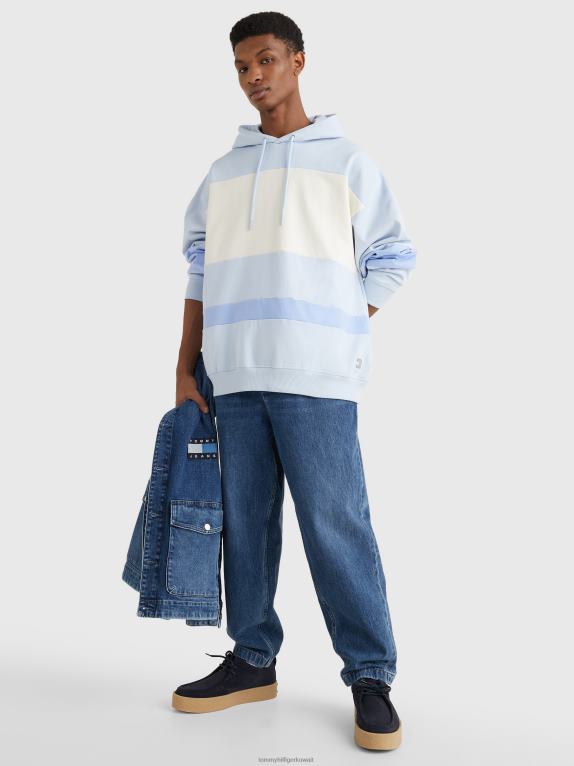 أزرق شفاف/متعدد Tommy Hilfiger هوديس متباينة الألوان بشعار الماركة 44644839