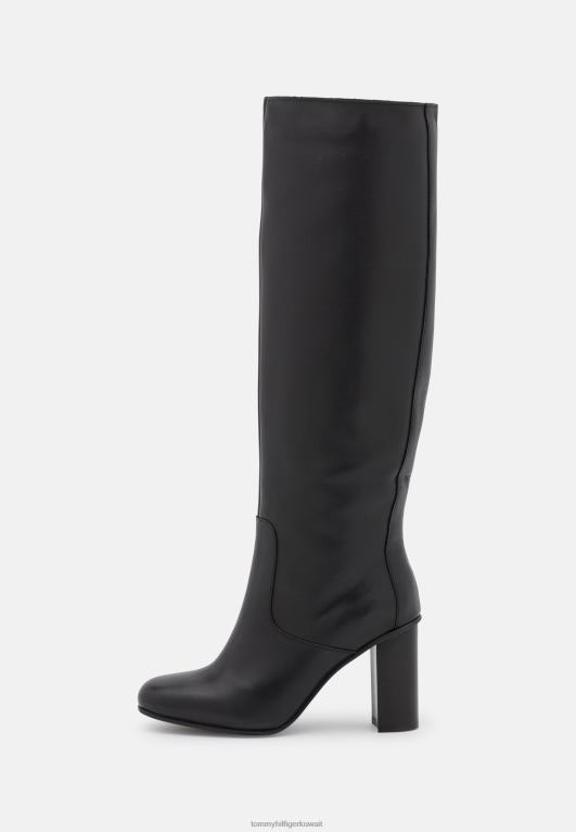 أسود Tommy Hilfiger حذاء ذو ​​إصبع مربع وأحذية ذات الكعب العالي 446448397