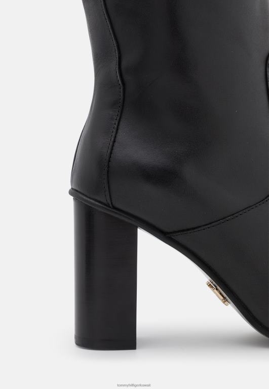 أسود Tommy Hilfiger حذاء ذو ​​إصبع مربع وأحذية ذات الكعب العالي 446448397