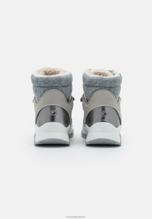 الهمس الرمادي Tommy Hilfiger حذاء برباط للكاحل خارجي 446448406