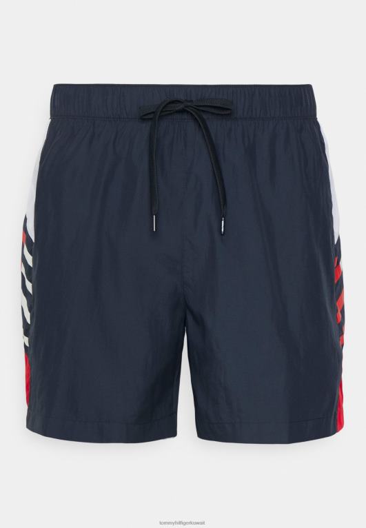 سماء الصحراء Tommy Hilfiger شورت سباحة برباط متوسط 446448409
