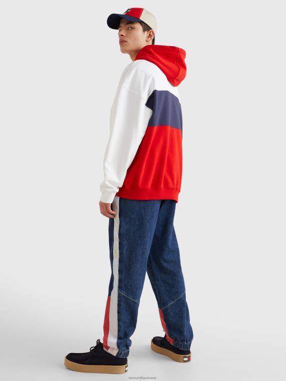 قرمزي عميق/متعدد Tommy Hilfiger هوديس بتطريز الشعار 44644843