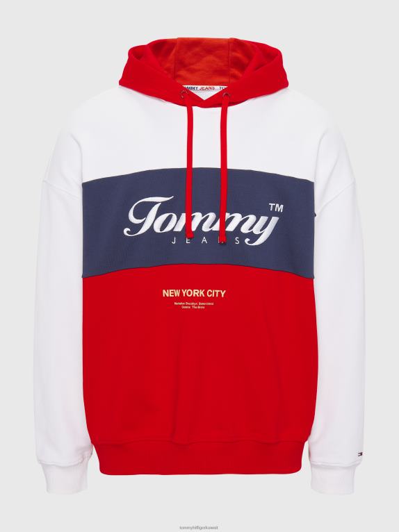 قرمزي عميق/متعدد Tommy Hilfiger هوديس بتطريز الشعار 44644843