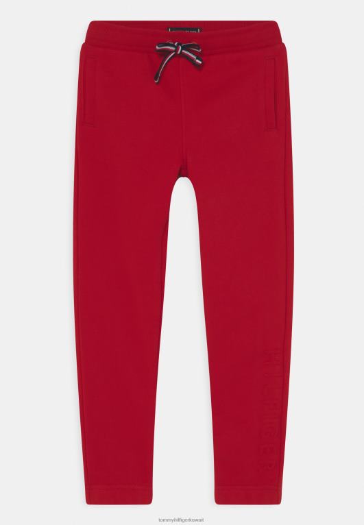 قرمزي عميق Tommy Hilfiger سراويل منقوشة 446448448