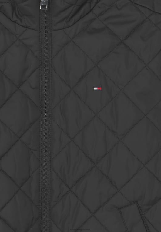 أسود Tommy Hilfiger سترة خفيفة مبطنة ملزمة 446448451