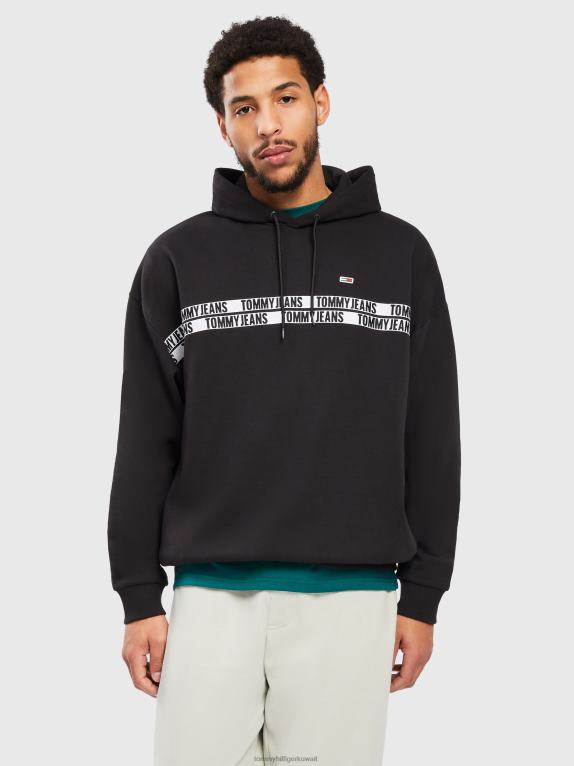أسود Tommy Hilfiger هوديي الشريط 44644847