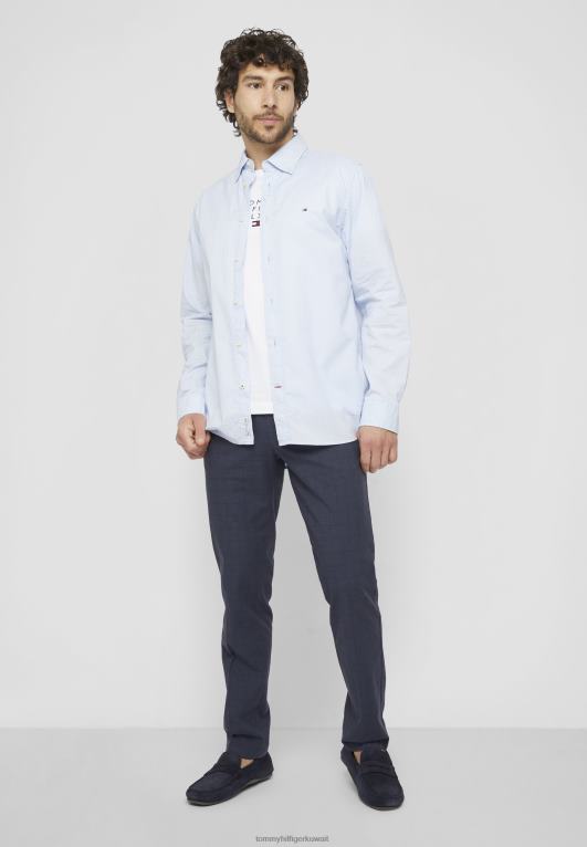 أزرق منسم / أبيض بصري Tommy Hilfiger قميص صغير ناعم 446448472