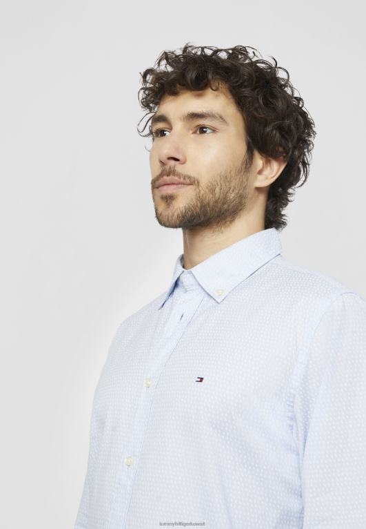 أزرق منسم / أبيض بصري Tommy Hilfiger قميص صغير ناعم 446448472