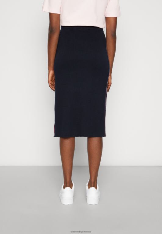 سماء الصحراء Tommy Hilfiger تنورة قلم رصاص ميدي العالمية 446448474