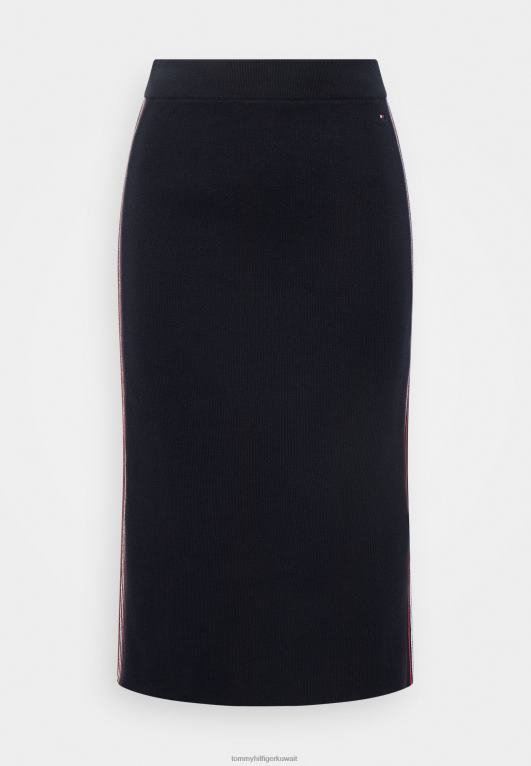 سماء الصحراء Tommy Hilfiger تنورة قلم رصاص ميدي العالمية 446448474