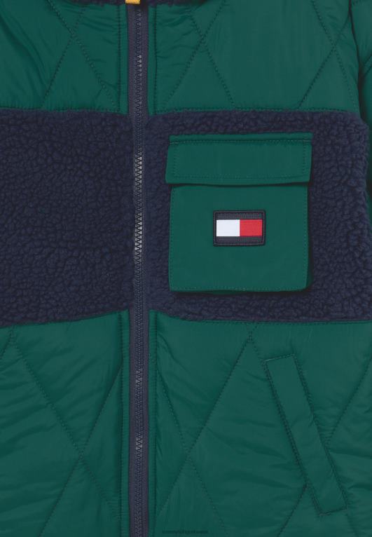 الأخضر الريفي Tommy Hilfiger سترة مزيج مبطن سترة خفيفة 446448482