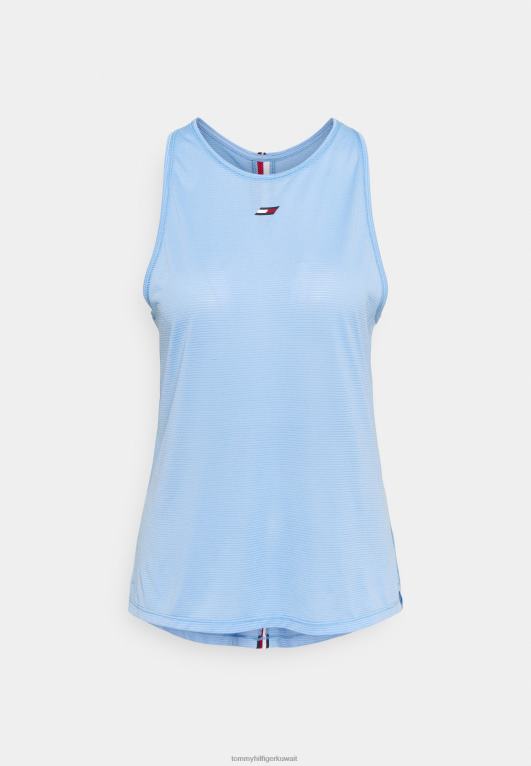 أزرق فاتح Tommy Hilfiger أعلى خزان شريط منتظم 446448499