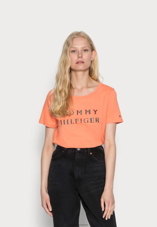 البرتقالي Tommy Hilfiger تي شيرت بطبعة زهور عادية 446448509