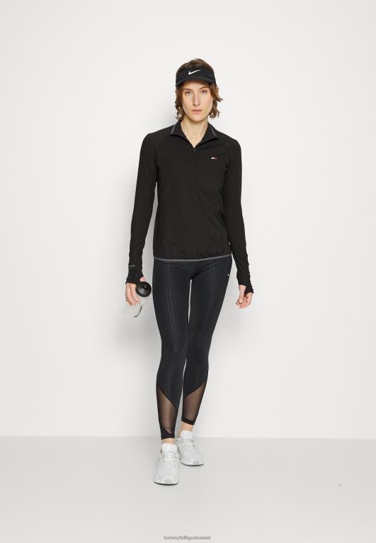 أسود Tommy Hilfiger طبقة متوسطة مصقولة عادية بأكمام طويلة 446448539