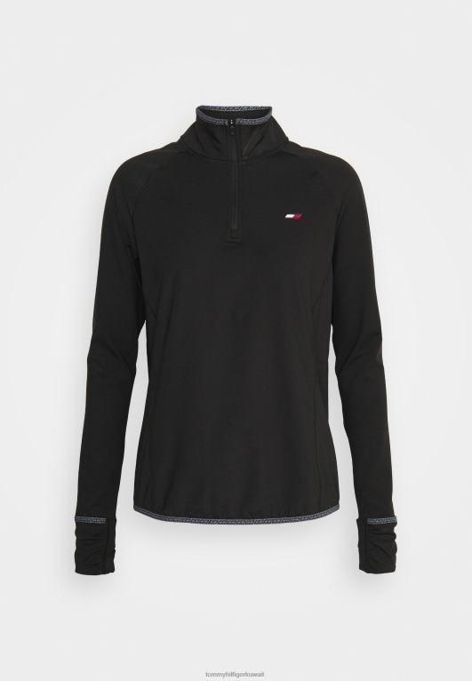 أسود Tommy Hilfiger طبقة متوسطة مصقولة عادية بأكمام طويلة 446448539