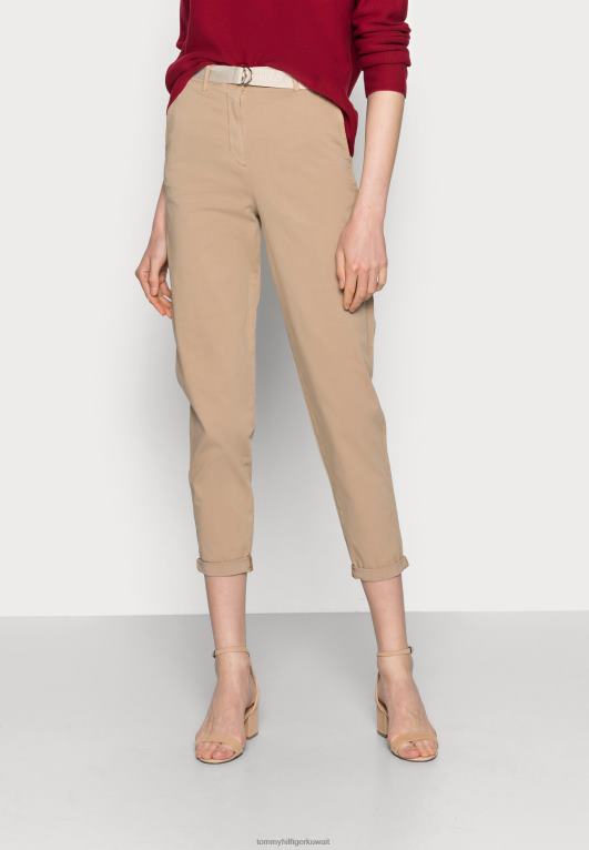 اللون البيج Tommy Hilfiger مزيج الحزام مدبب تشينو بانت تشينو 446448567