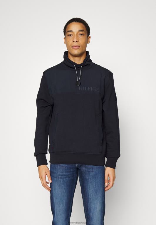 سماء الصحراء Tommy Hilfiger مزيج وسائل الإعلام البلوز الرقبة وهمية 446448581