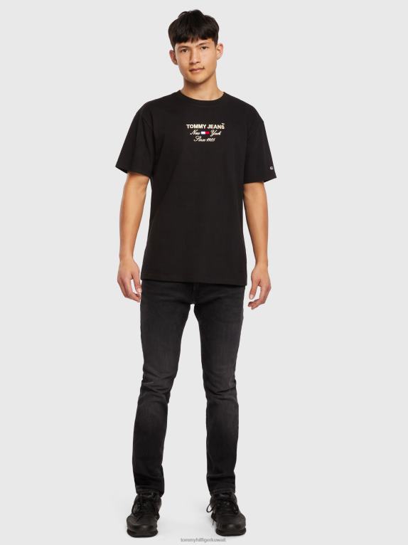 أسود Tommy Hilfiger تي الخط الخالد 44644860