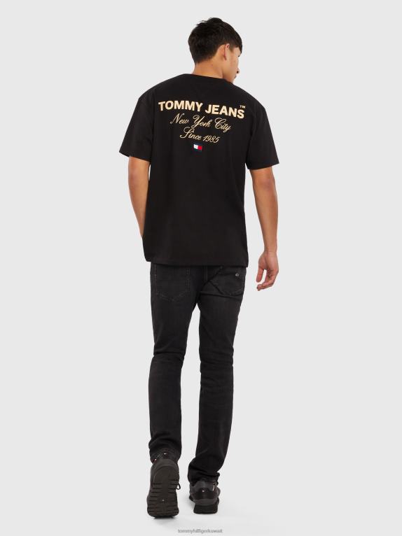 أسود Tommy Hilfiger تي الخط الخالد 44644860