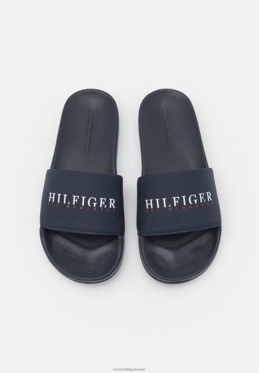 سماء الصحراء Tommy Hilfiger صندل منزلق لحمام السباحة موسمي 446448619