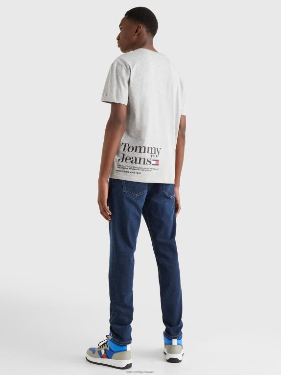 هيذر رمادي فضي Tommy Hilfiger تيشيرت بشعار خلفي 44644862