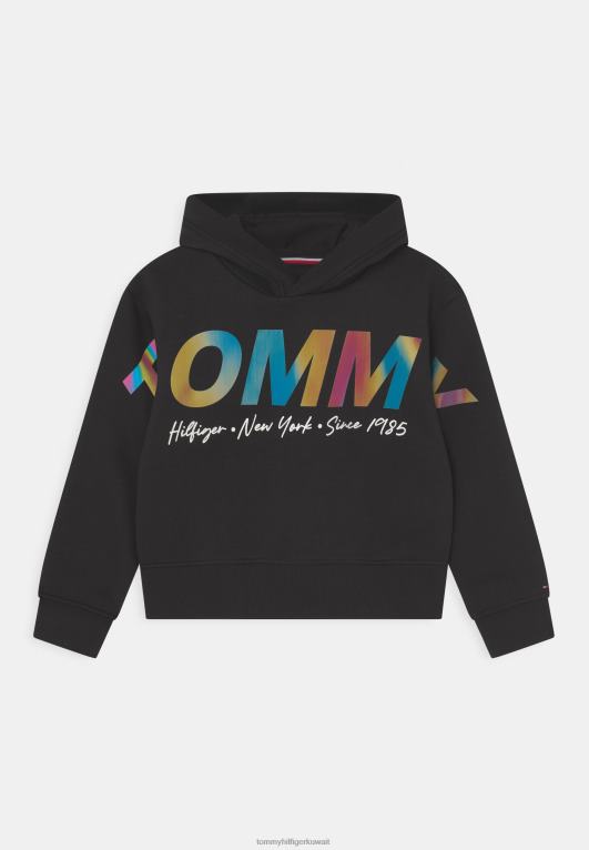 أسود Tommy Hilfiger سترة هوديي متعددة اللمعان 446448629